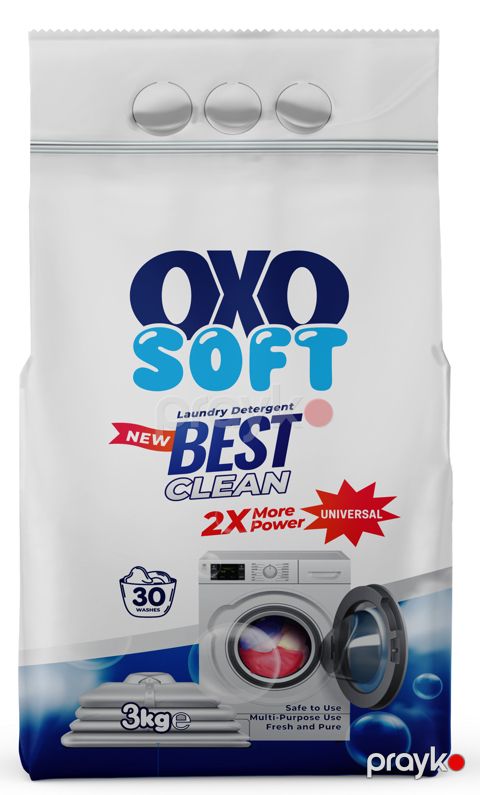 Yuyucu toz Oxo Sof ağ və rəngli paltarlar üçün, avtomat, 3 kq — Bakı