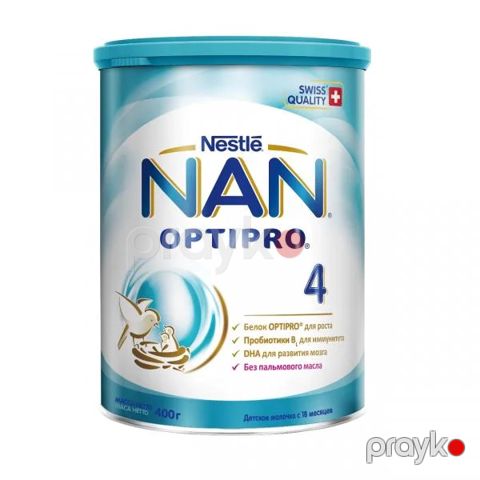 Südlü qatışıq Nestle Nan Opti Pro 4 Premium, 18+ ay, 400 q — Bakı