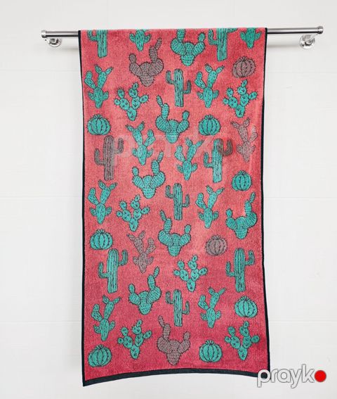 Üz və əllər üçün dəsmal Речицкий текстиль, çəhrayı, pambıq, 1 əd, 50x90 sm — Bakı