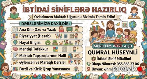 Məktəbəqədər və ibtidai sinif hazırlığı, Azərbaycan dili, Fərdi, Qrup — Bakı