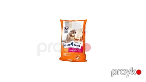 Quru yem pişiklər üçün Club 4 Paws With Veal 1 kq — Bakı