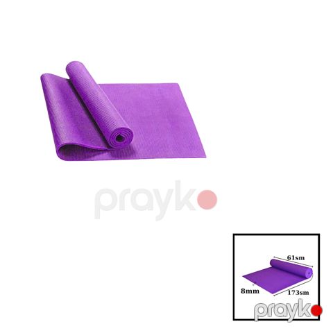 Yoqa üçün mat TPE Yoga Mat 173x61x0.8 sm, bənövşəyi — Bakı