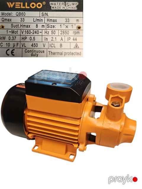Elektrik nasos Welloo 0.37 Vt 8 m — Bakı