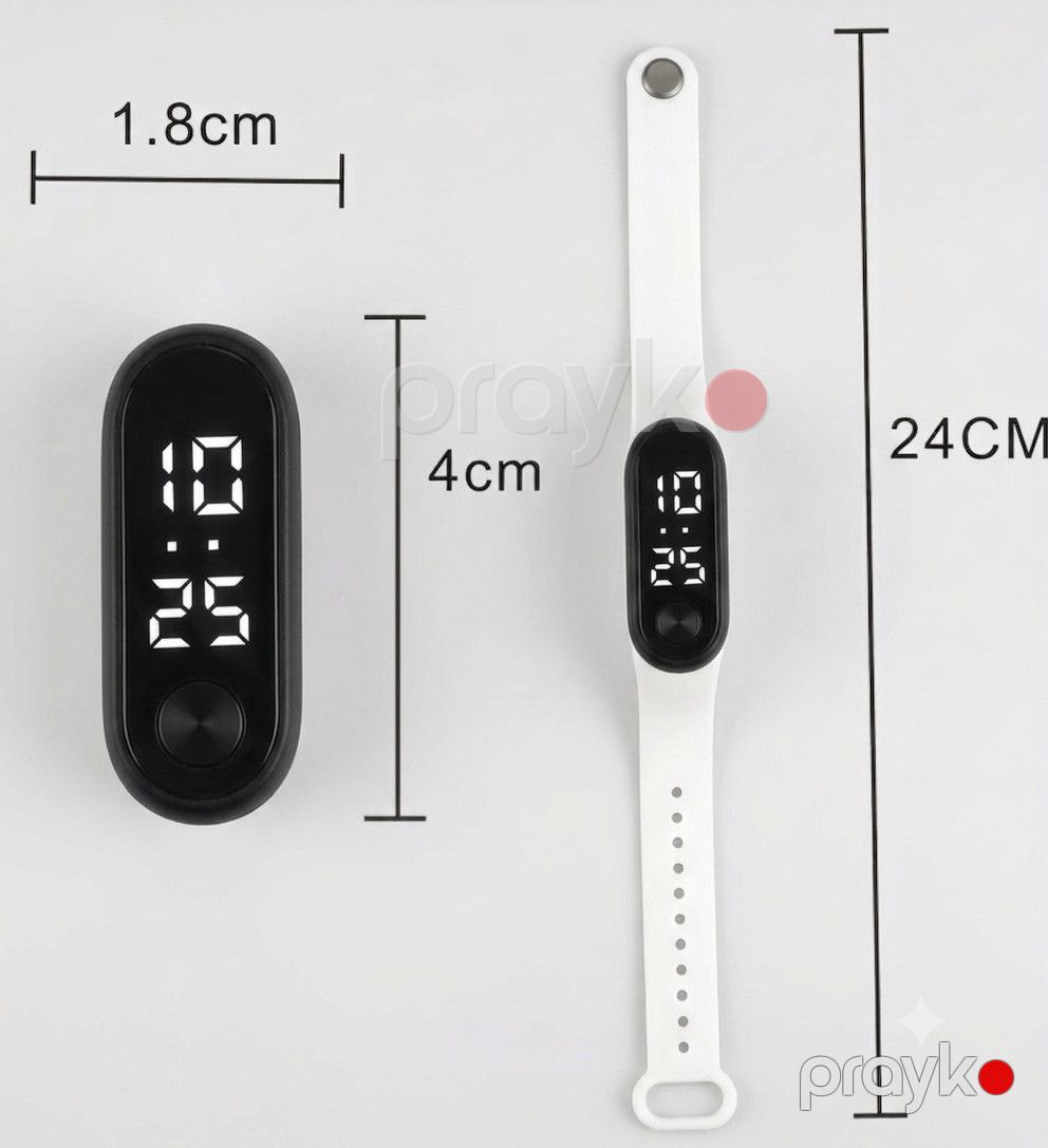 Elektron qol saatı, ağ — Mallar, Bakı (3)