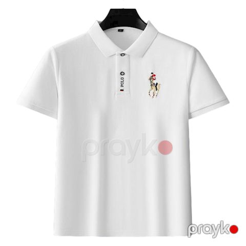 Kişilər üçün polo 44-760, ağ, pambıq, ölçü L — Bakı