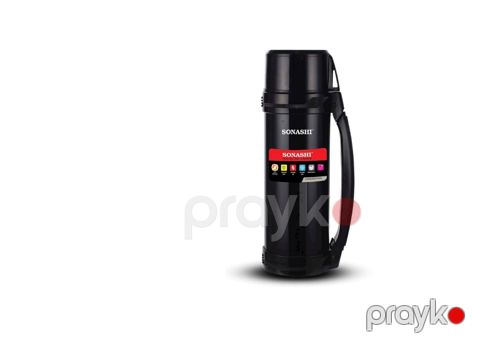 Vakuumlu termos Sonashi BB-002564 1500ml, paslanmayan polad, qara - BB-002564 — Bakı