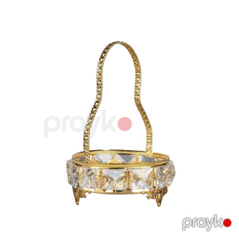 Şirniyyat qabı smil_1446, qızılı — Bakı