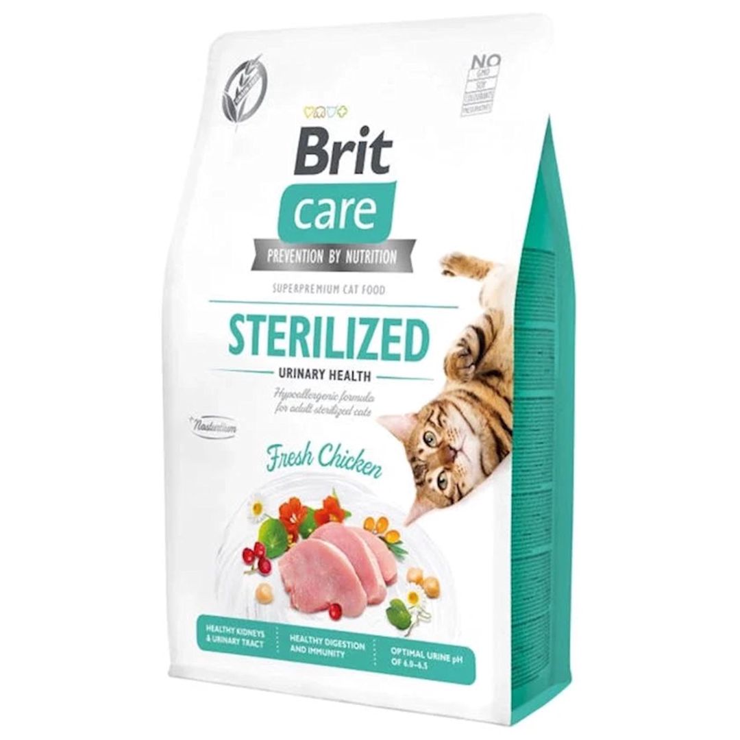 Quru yem Brit Care Cat Grain Free Sterilised Urinary Health qısırlaşdırılmış pişiklər üçün 1 kq çəki ilə — Mallar, Bakı