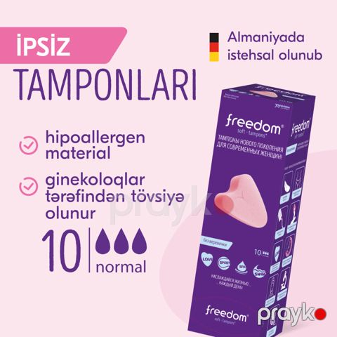 Gigiyenik tamponlar Freedom Normal 10 əd — Bakı