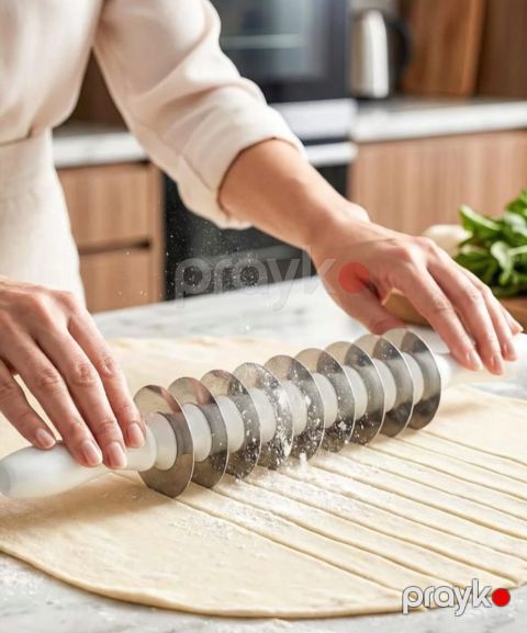 Xəmir kəsmək üçün oxlov 36241288, paslanmayan polad, 42 sm — Bakı