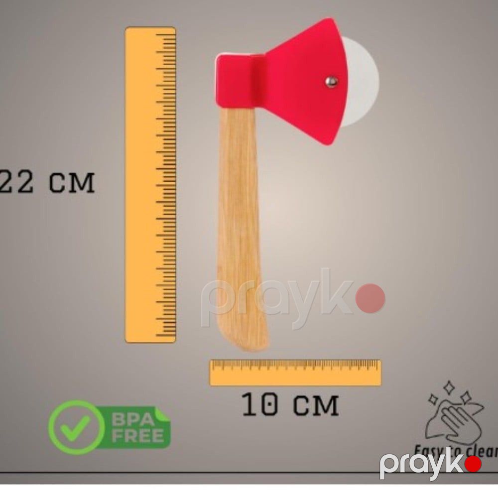 Mətbəx pizza kəsici No Brand EVT_104, paslanmayan polad, qırmızı — Mallar, Bakı (2)