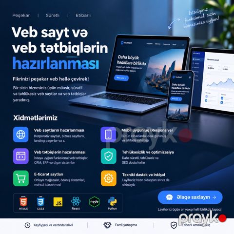 Web saytların hazırlanması — Bakı