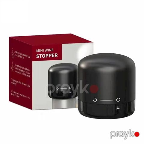 Şərab üçün tıxac Winestopper, 32x39 mm, qara — Bakı
