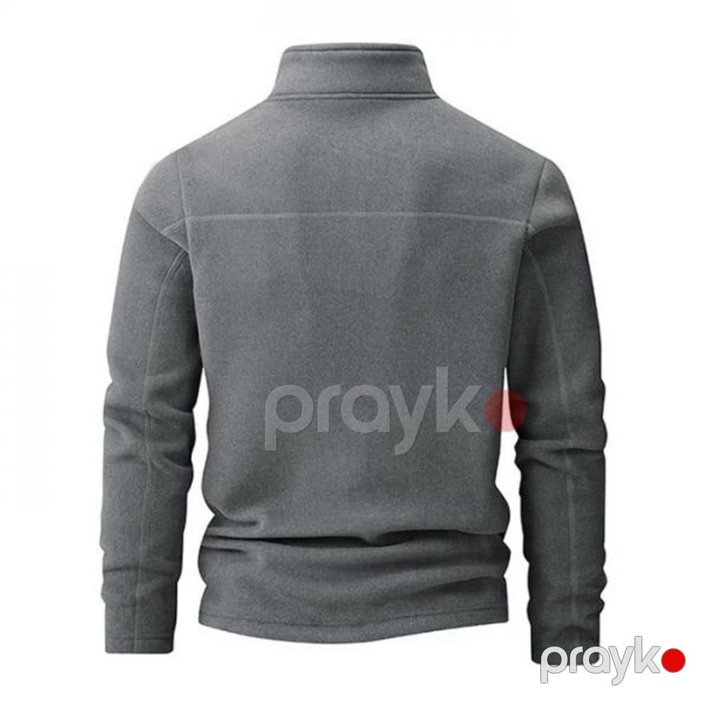 Kişilər üçün pulover 68-1225, boz, flis, ölçü XL — Mallar, Bakı (2)