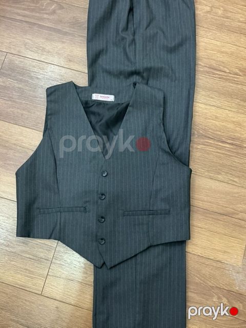 Sansara Collection – (jilet + şalvar) - Rəng: qrafit boz, incə — Bakı