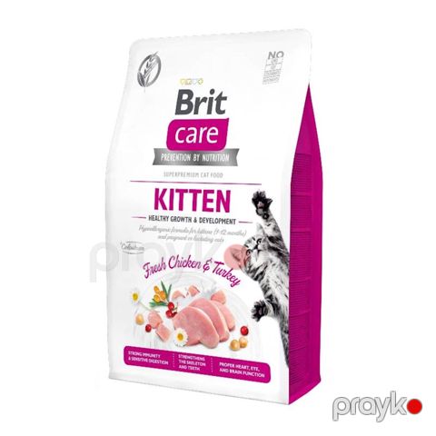 Quru yem Brit Care Cat GF Kitten pişik balaları üçün, 500 q, Çəki ilə — Bakı