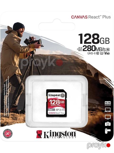 MikroSD Kingston 128GB Sdxc II V60 React Plus (SDR2V6/128GB) — Bakı