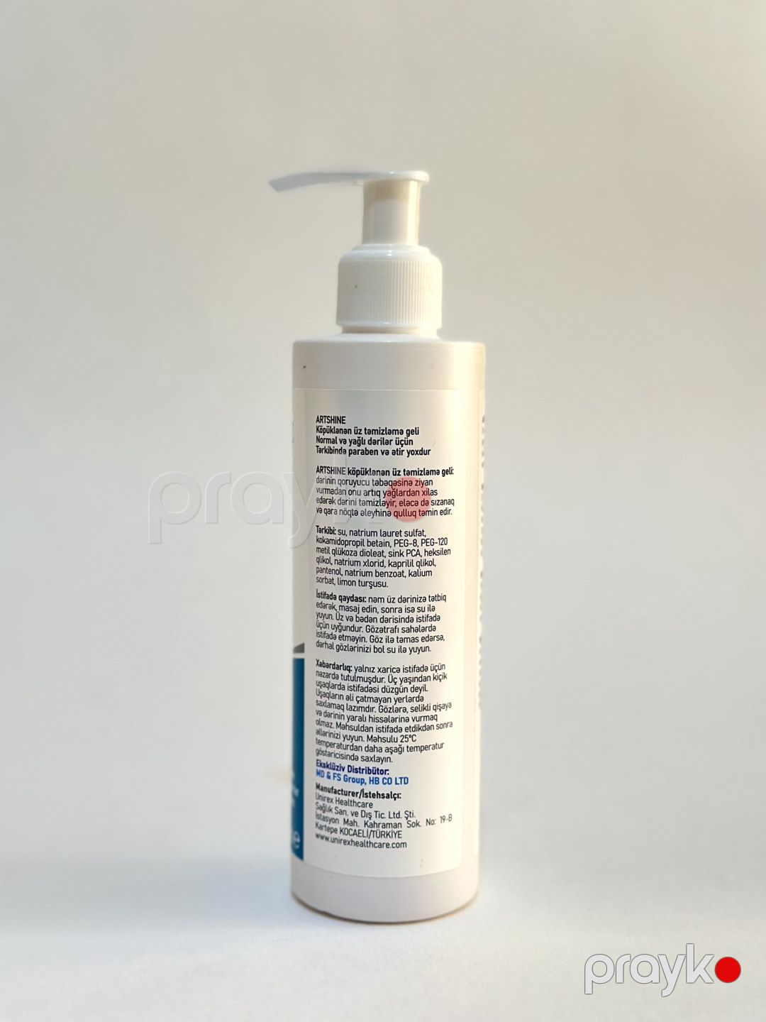 Üz yuma geli Artshine Cosmetics Zinc PCA, 200 ml — Mallar, Bakı (3)
