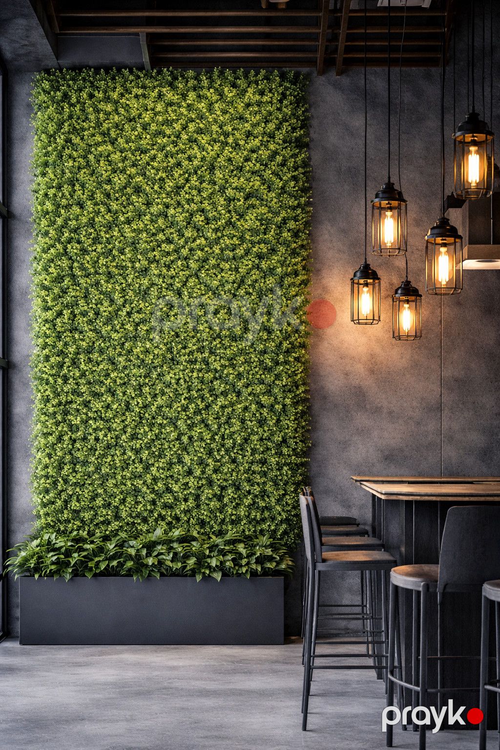 Süni yaşıllıq divar paneli 68s, plastik, 50x50 sm — Mallar, Bakı (2)