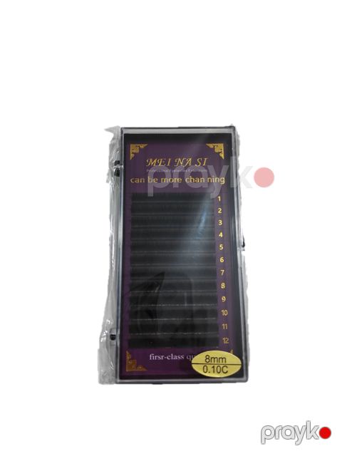 Qoyma kirpiklər Mei Na Si 8mm 0.10C — Bakı