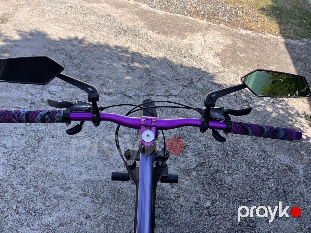 Dağ velosipedi – 27.5" təkərlər, alüminium çərçivə, bənövşəyi-boz rəng — Dağ velosipedləri, Xaçmaz (2)