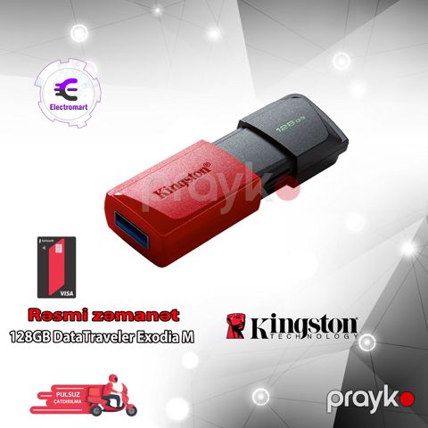 Flaş kart Kingston 128GB DataTraveler Exodia M — Bakı
