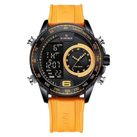 Qol saatı kişilər üçün Naviforce NF9199T Black/Yellow — Bakı