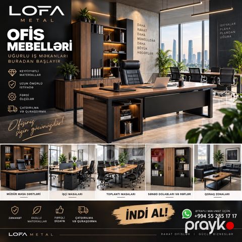 Ofis mebelləri sifarişi — Bakı