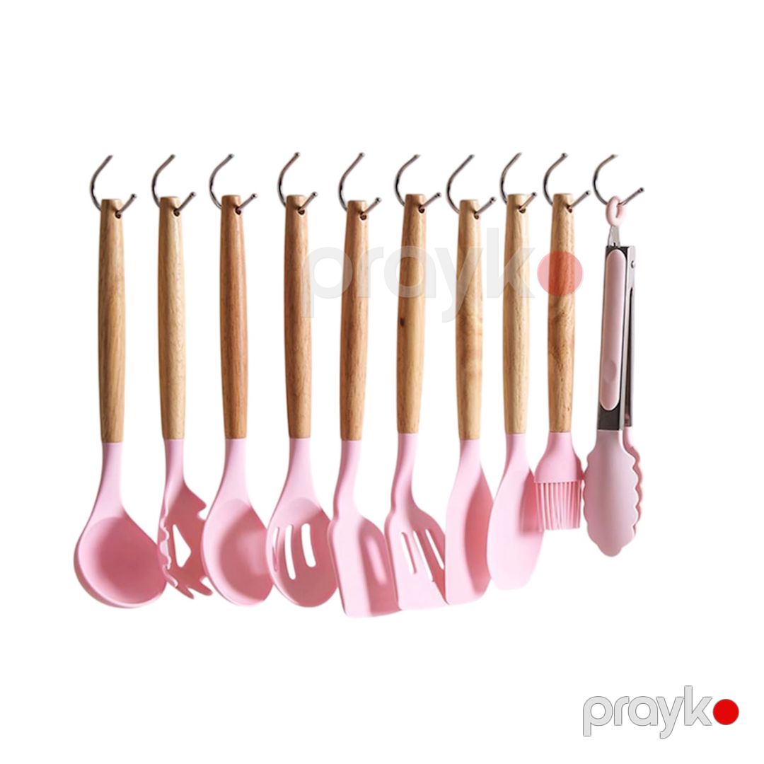 Kürəkcik dəsti NH-MDRN001, silikon, çəhrayı, 19 parça — Mallar, Bakı (2)