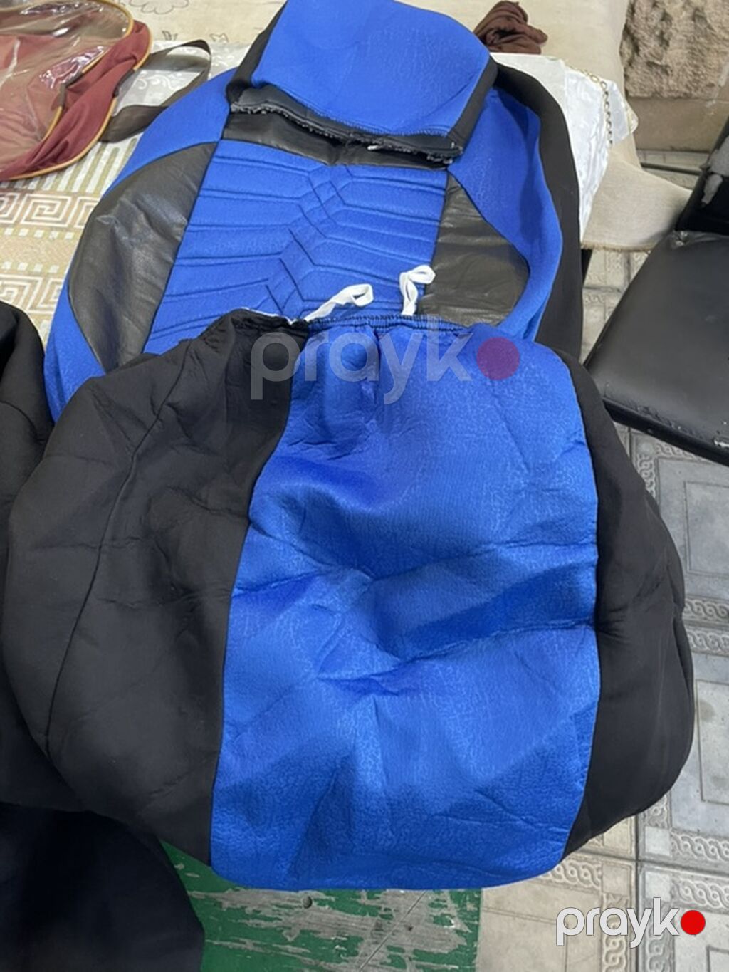 Məhsul: Avtomobil oturacaq üzlükləri dəsti Təsvir: - Rəng: mavi-qara — Salon çəkiləri, Bakı (4)