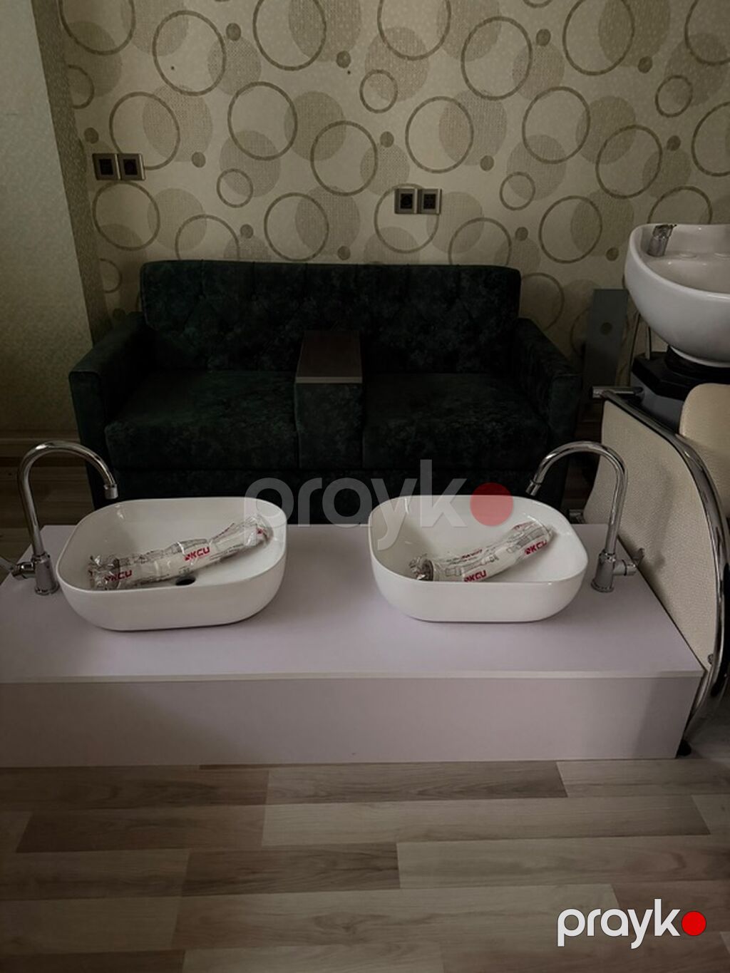 Pedikur divani 2 neferlik 1000 manat tezedi-istifade olunmuyub Moyka — Salon mebeli, Bakı (3)