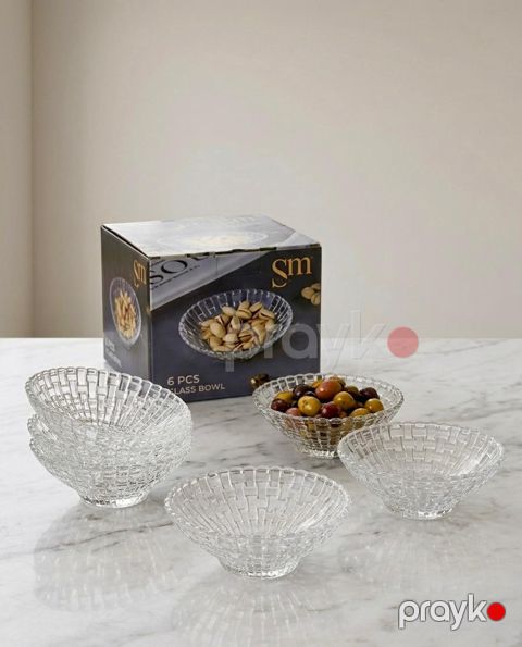 Çərəzlər üçün qab dəsti NT55, şüşə, 13 sm, 6 əd — Bakı