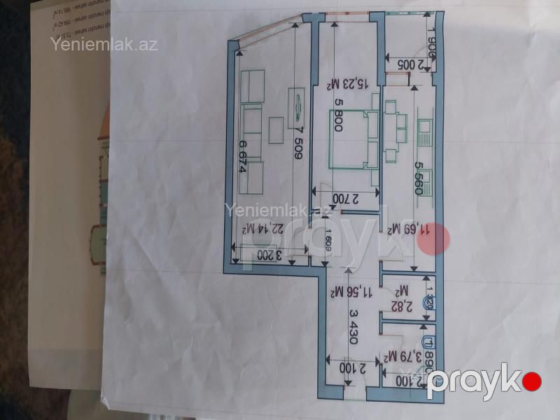 Satılır 2 otaqlı Bina evi menzil (Köhnə tikili), 71.4 m², 76-cı məhəllə — Mənzil, Sumqayıt (2)