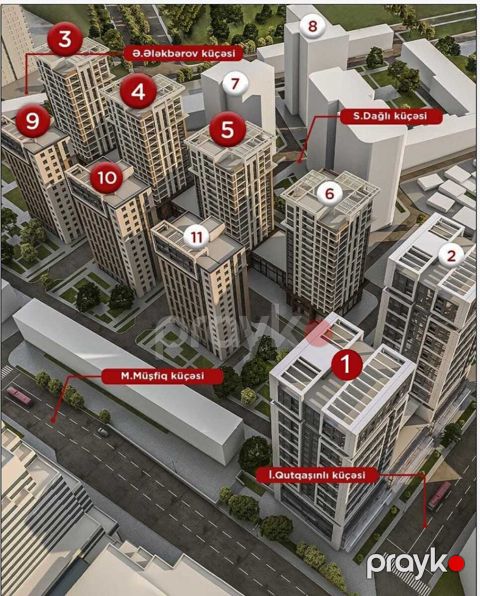 Satılır 3 otaqlı yeni tikili 138.6 m² — Bakı