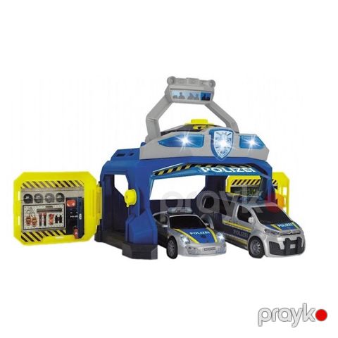 Oyun dəsti Dickie Toys 2 maşınla polis komanda məntəqəsi, 3+ yaş — Bakı