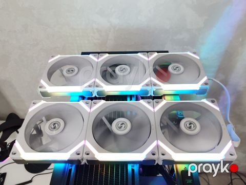 Lian Li SL120 V2 White 120mm Argb Daisy-Chain Fan x6 — Bakı