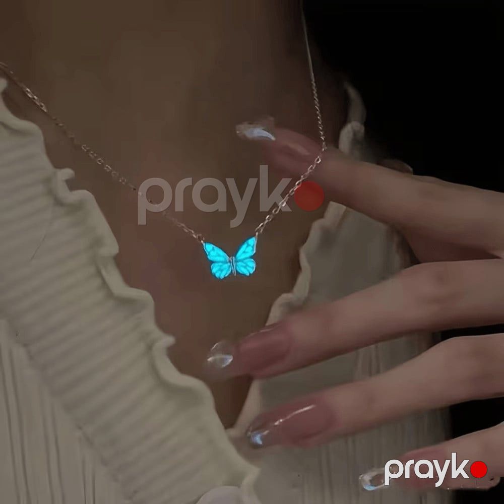 Boyunbağı kəpənək şəkilli, fosforlu, mavi parıltılı — Mallar, Bakı (2)