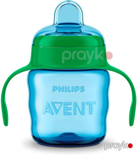Uşaq üçün tutacaqlı su qabı-fincan Phillips Avent Comfort, 200 ml, 6 ay+, mavi — Bakı
