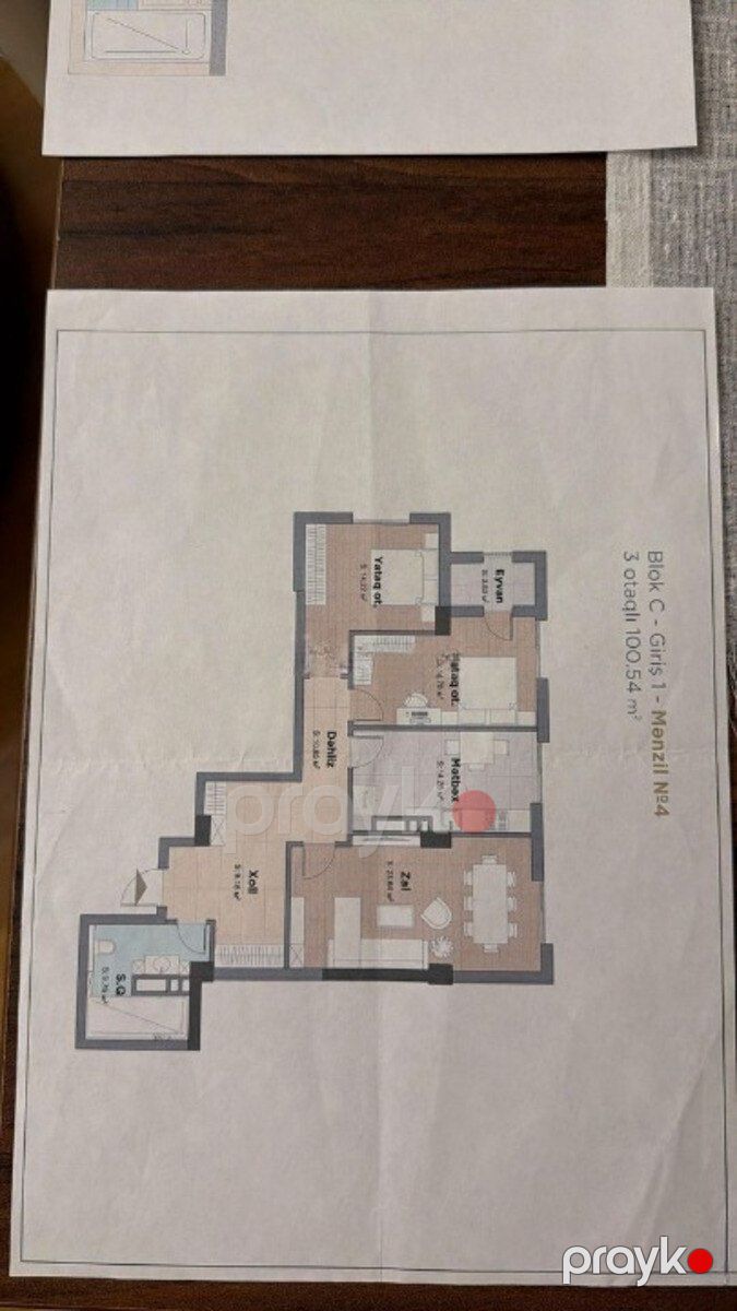 Satılır 3 otaqlı yeni tikili 101 m² — Mənzil, Bakı (11)