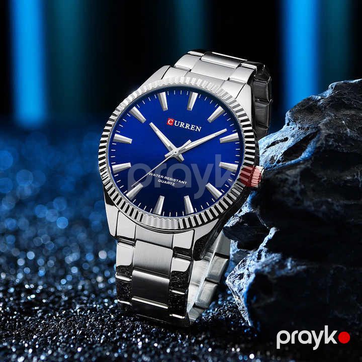Kişi qol saatı Curren 8425 Silver/Blue — Mallar, Bakı (2)