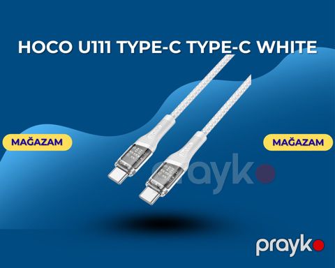 Hoco U111 Type-C Type-C white — Bakı