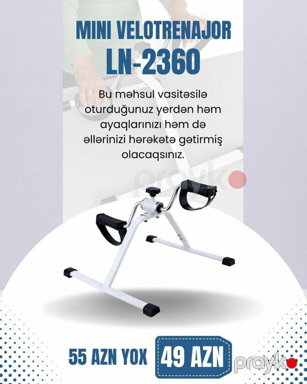Mini velotrenajor "LN-2360" — İdman, hobi, istirahət, Bakı (3)
