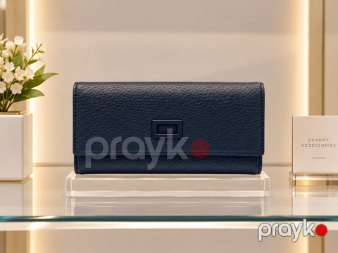 Portmone qadınlar üçün 30327629, tünd göy, süni dəri, 10x20 sm — Bakı