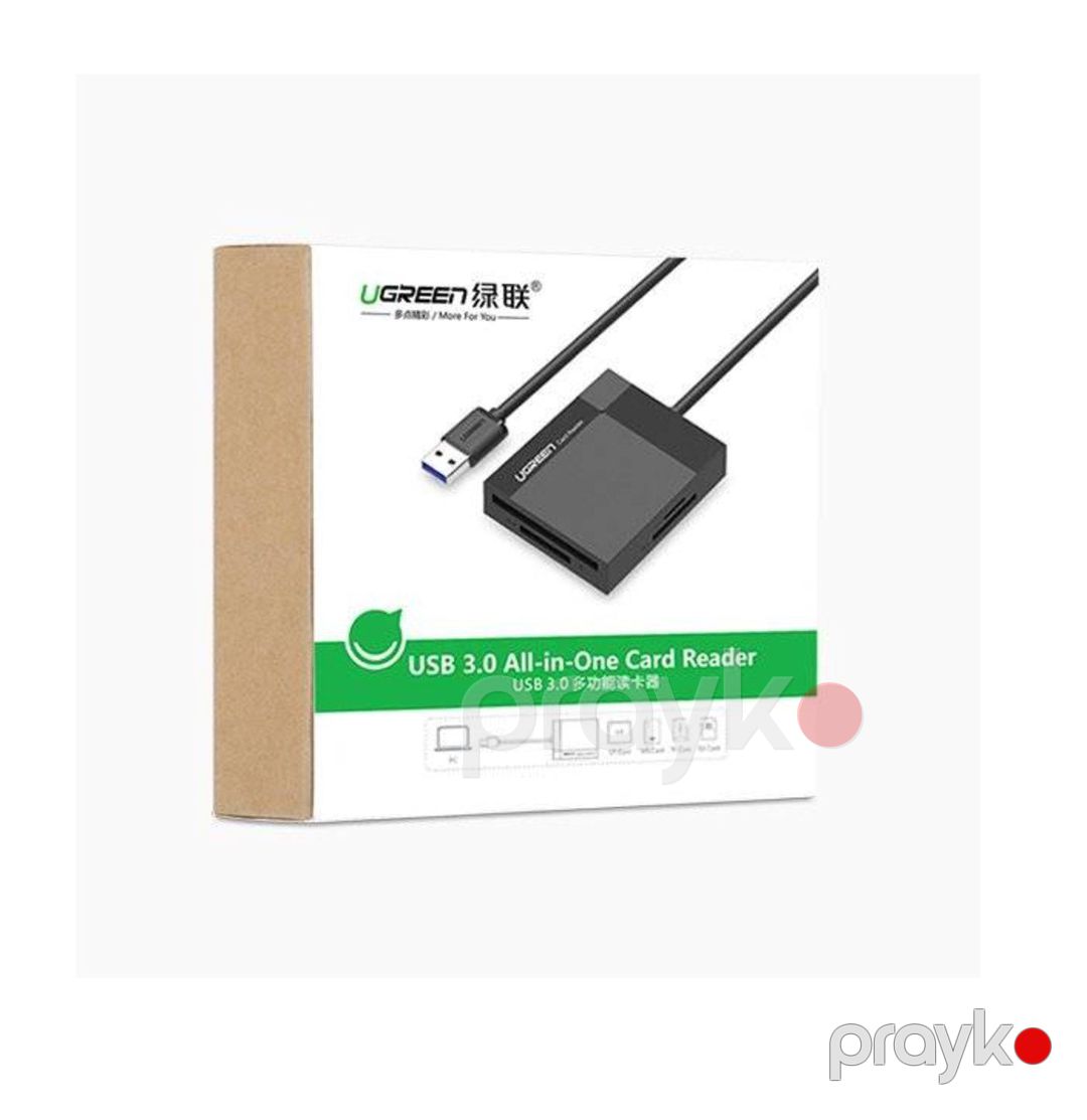 Micro SD oxuyucu "Ugreen USB 3.0 All-in-One SD Card Reader 50cm" — Periferik cihazlar, Bakı (10)