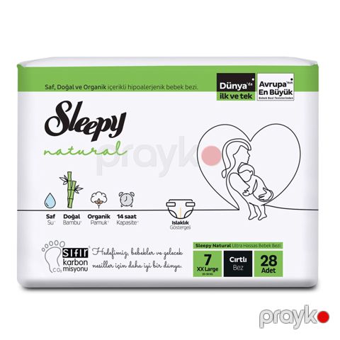 Uşaq bezləri Sleepy Natural Double Jumbo 7 XXL, hər kəs üçün, 28 əd — Bakı
