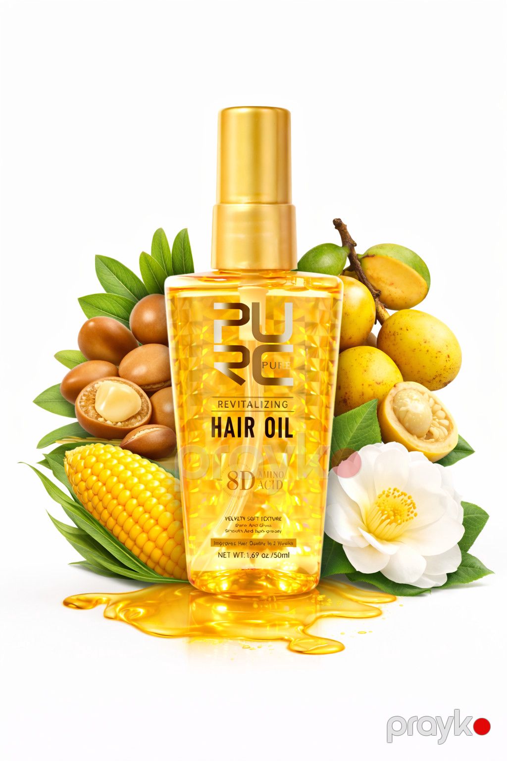Saçlar üçün yağ Purc Pure Revitalizing 50 ml — Mallar, Bakı