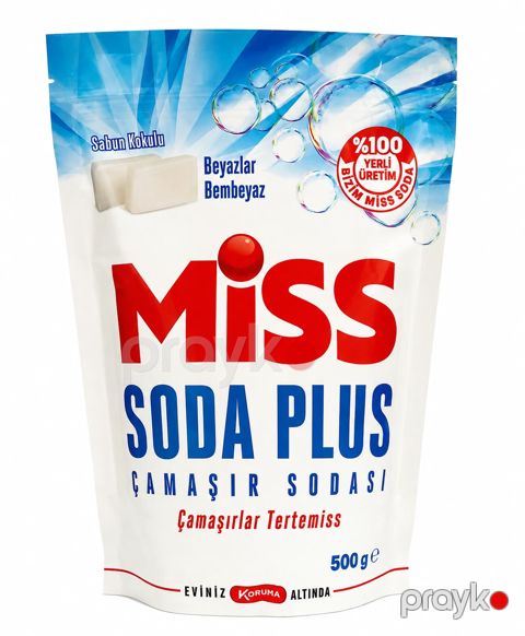 Ağardıcı toz Miss Soda Plus, ağ paltar üçün, 500 q — Bakı