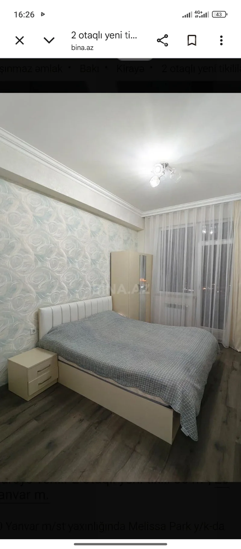 2 otaqlı mənzil, 55 m², 20 yanvar — kirayə — Mənzil, Bakı (3)