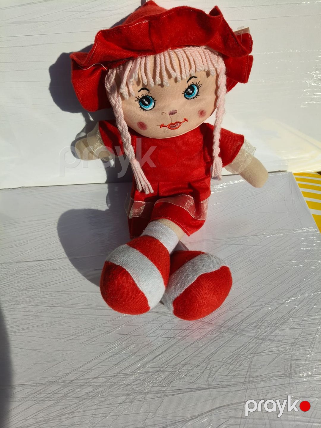 Yumşaq oyuncaq oyuncaq Kukla-5386 45 sm qırmızı Parapon — Yumşaq oyuncaqlar, Bakı (2)