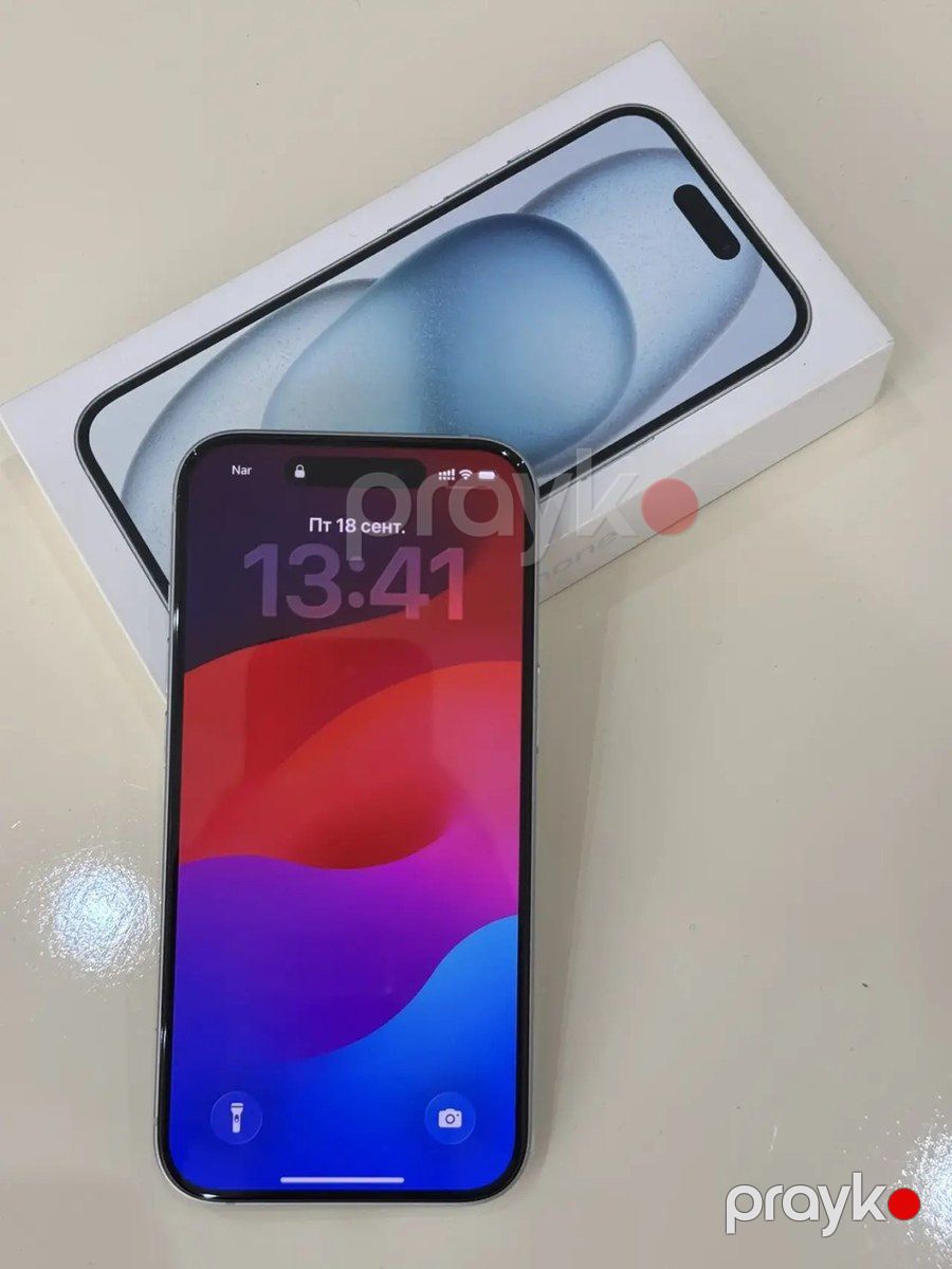 Apple iPhone 15 Blue 128GB/6GB — Smartfonlar, Bakı (2)